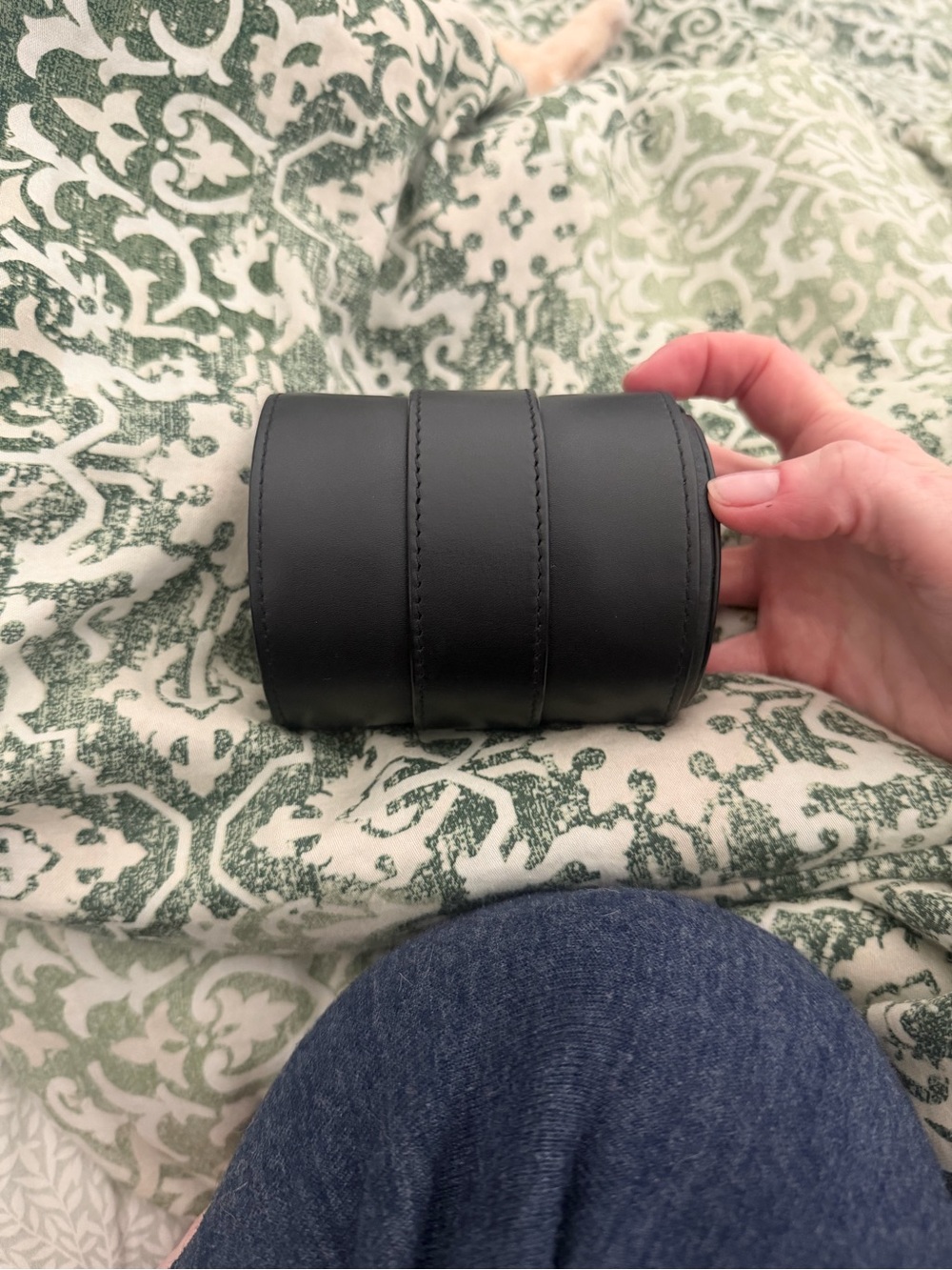 ROYCE New York Black Leather Travel Watch Roll - Picture 11 of 14